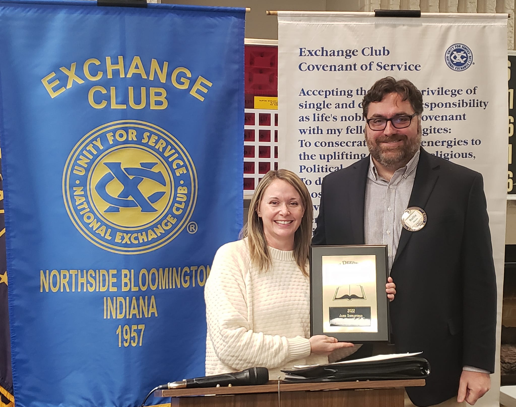 BookOfGoldenDeeds Volunteer efforts are very important to our society and should not go unnoticed. The National Exchange Club’s longest running project, the Book of Golden Deeds Award, recognizes dedicated volunteers who give endless hours of their time and talents toward making their communities better places to live.